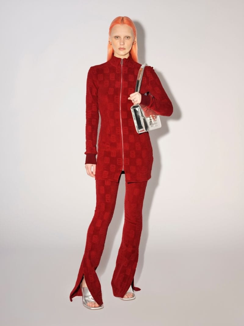 Ambush MONOGRAM CUTTED ZIP MINI DRESS outlook