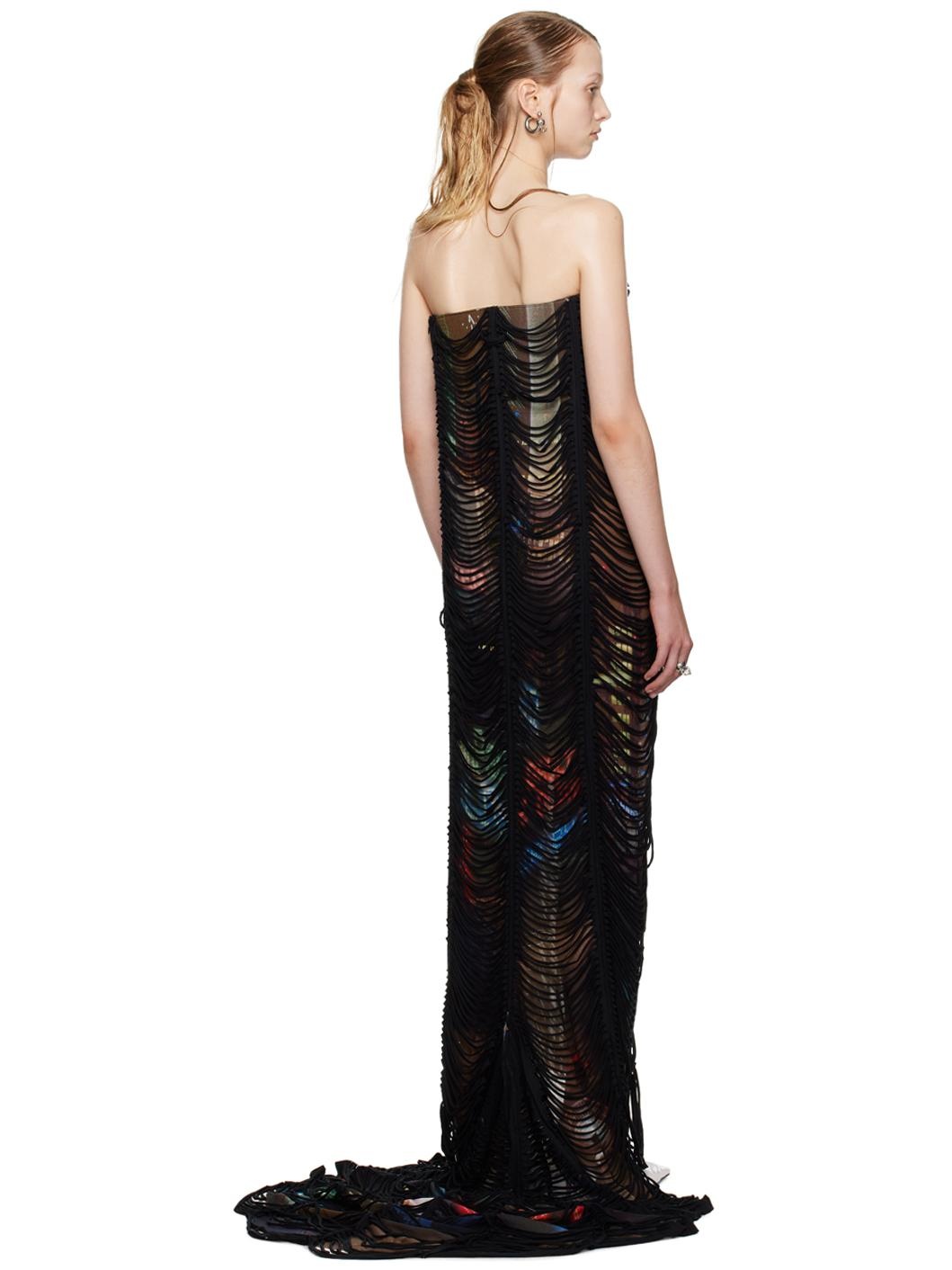 Brown Shayne Oliver Edition 'The Long Slashed City' Maxi Dress - 3