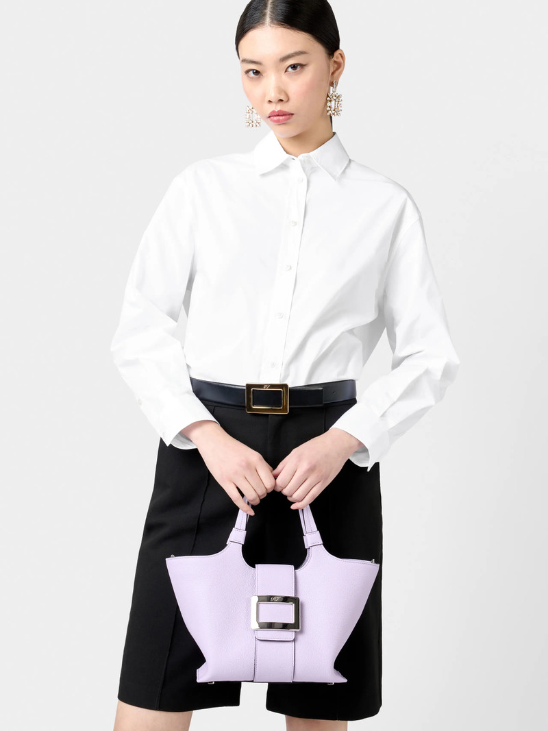 Roger Vivier Belle Vivier Mini Shopping Bag in leather outlook