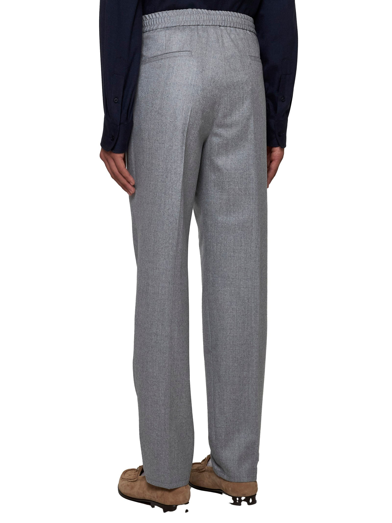 Brunello Cucinelli Men Virgin Wool Trousers - 4
