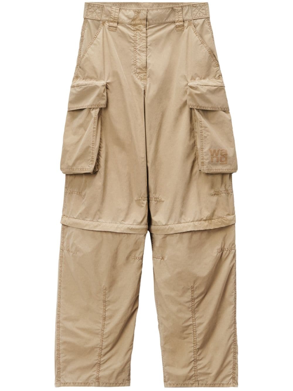 T BY ALEXANDER WANG Women Big Pocket Knee Zip Cargo Pants - 5