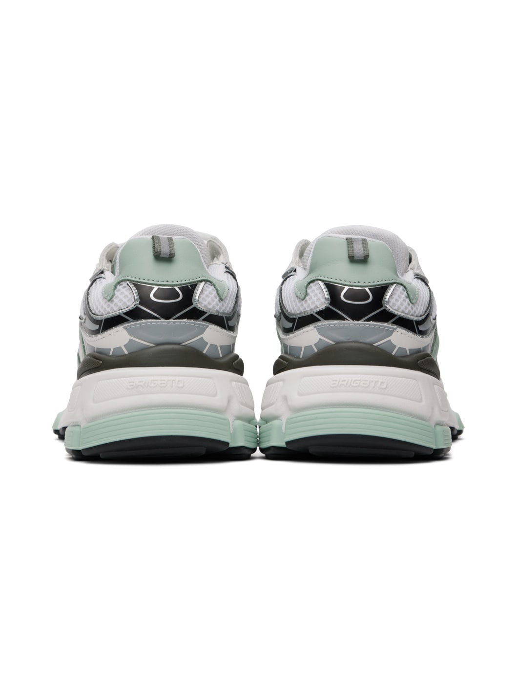 White & Green Sphere Trip Runner Sneakers - 2