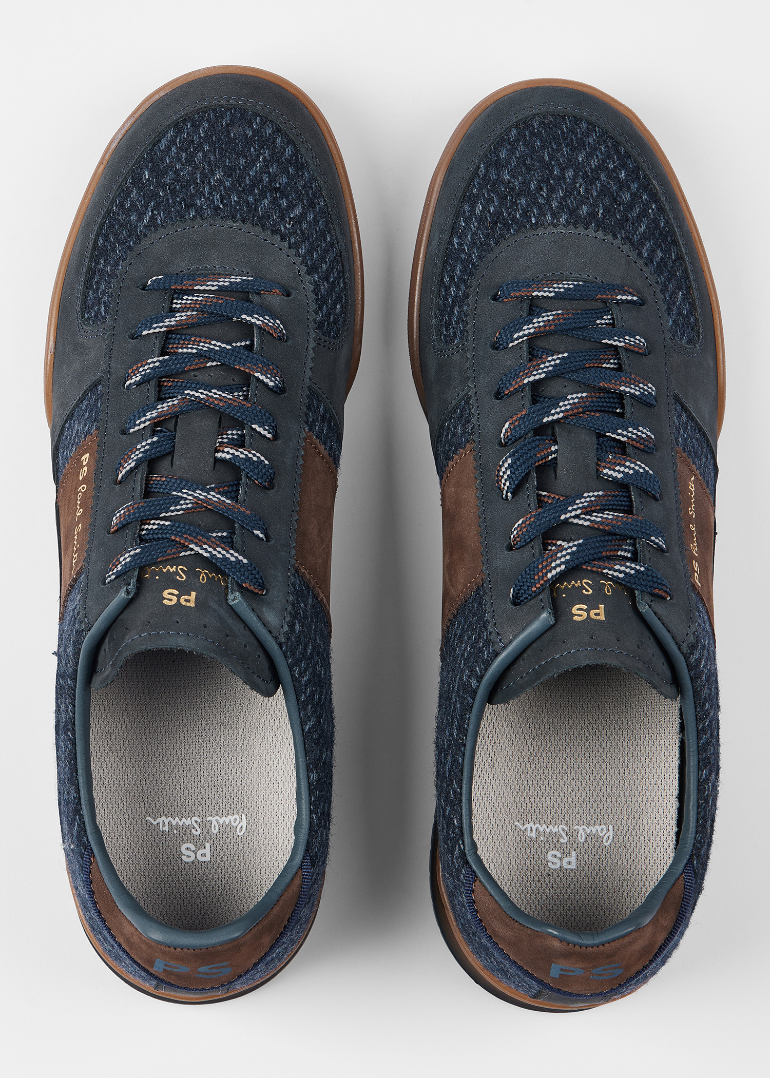 Navy Tweed 'Rye' Trainers - 5