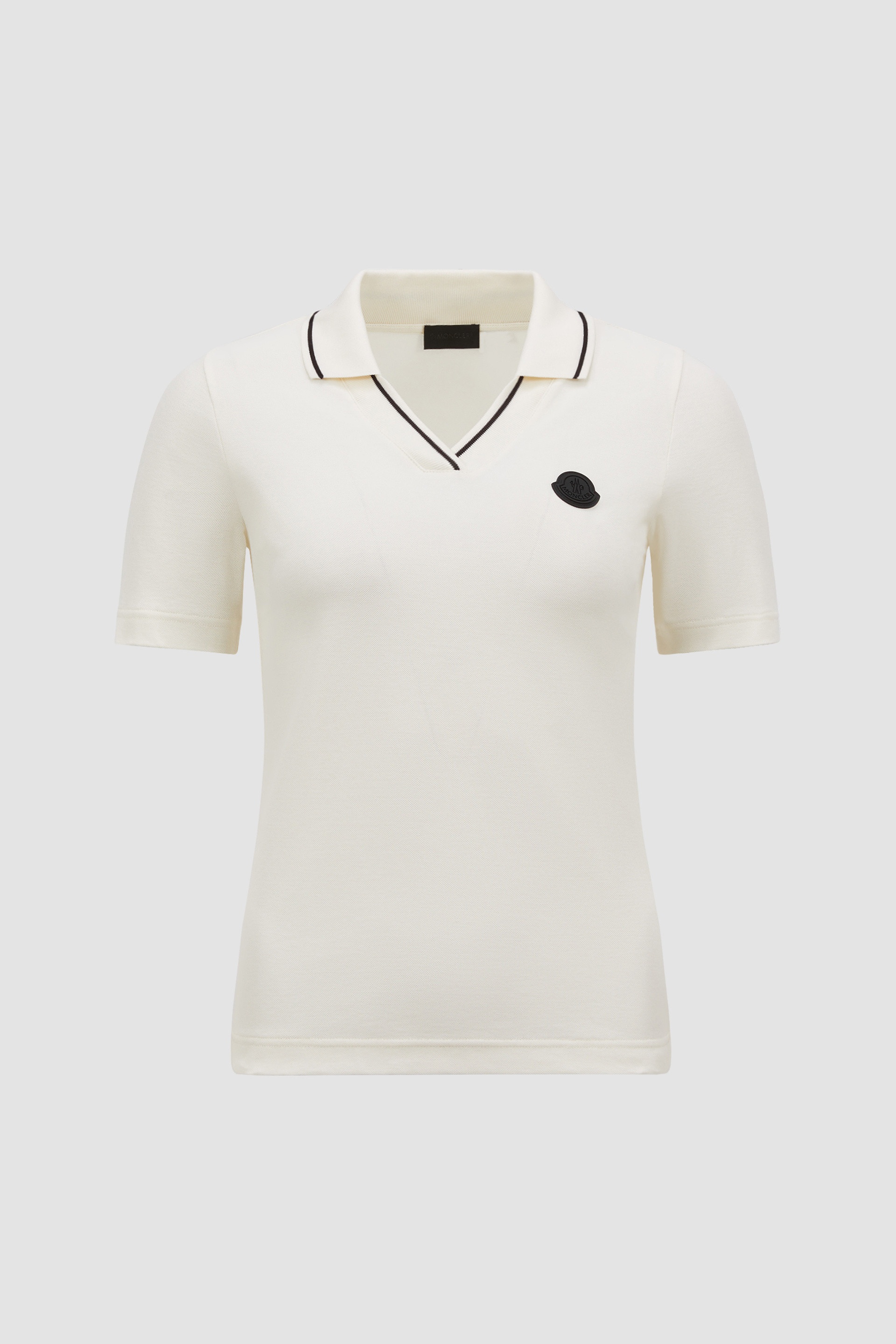 Logo Patch Cotton Piquet Polo Shirt - 1