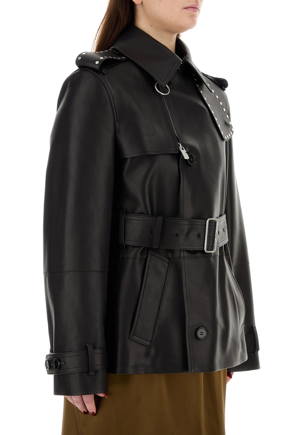 Black leather jacket - 3
