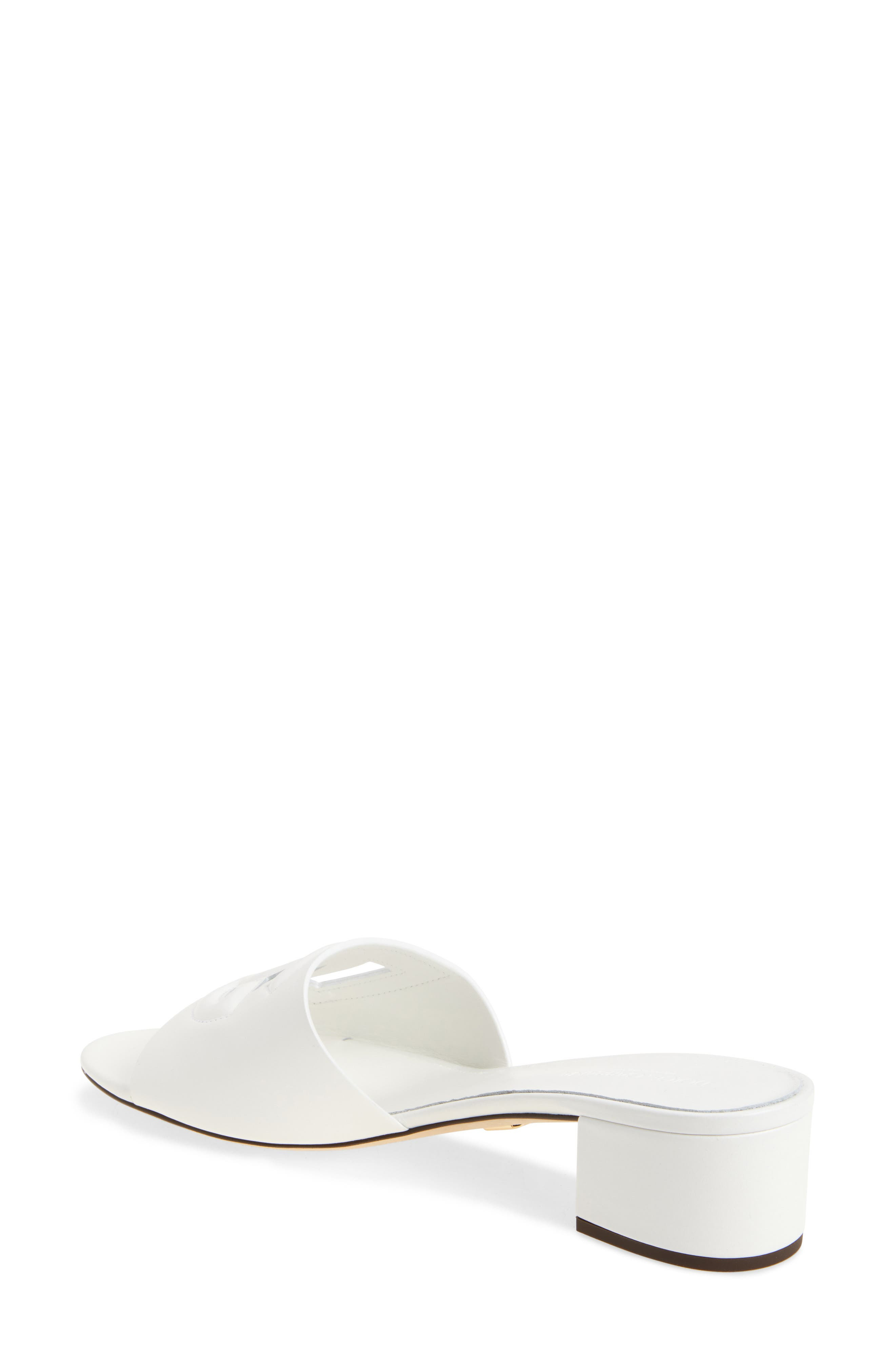 Dolce&Gabbana DG Interlock Slide Sandal in 80001 Bianco at Nordstrom - 2