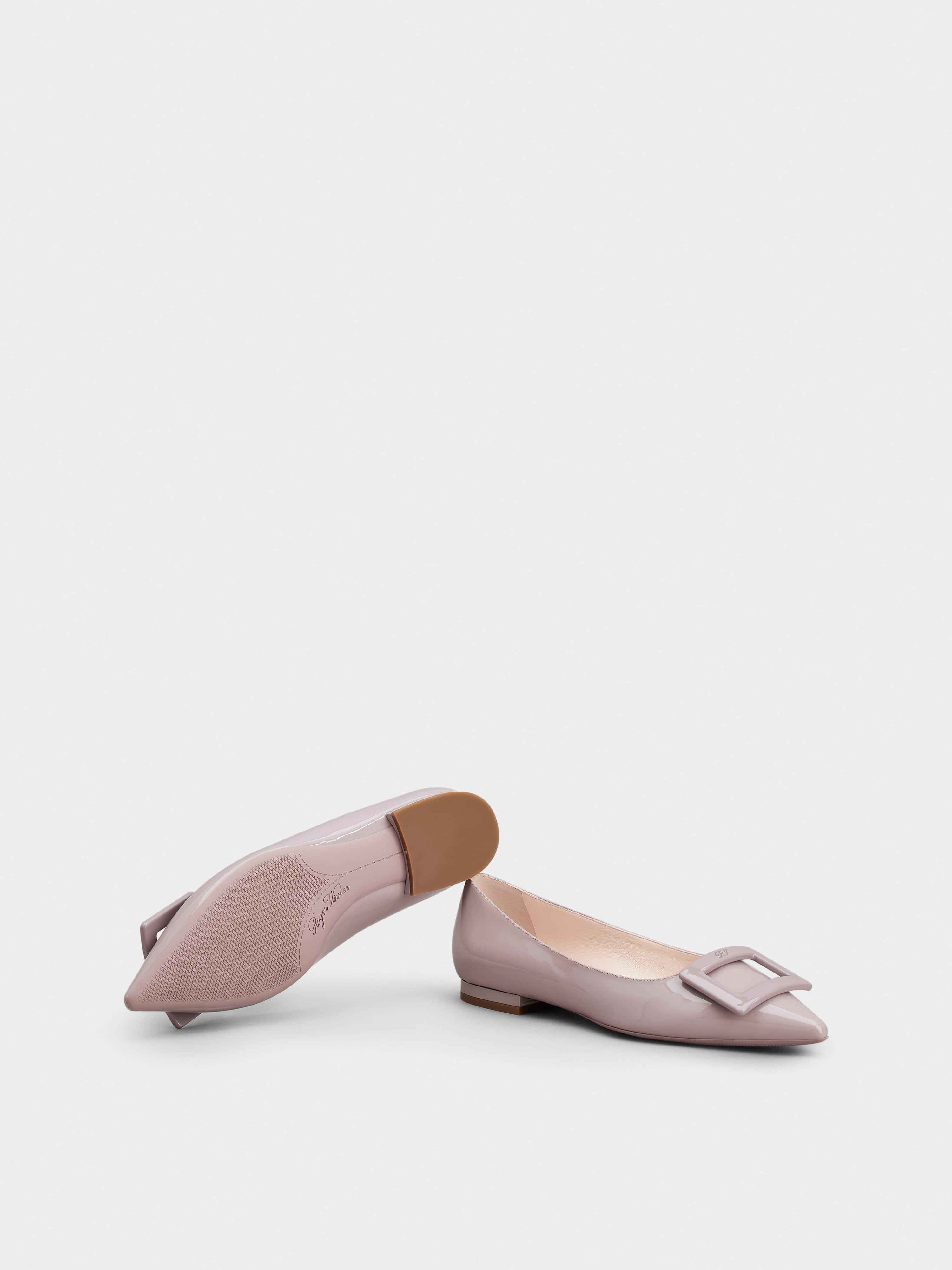 Gommettine Lacquered Buckle Ballerinas in Patent Leather - 6