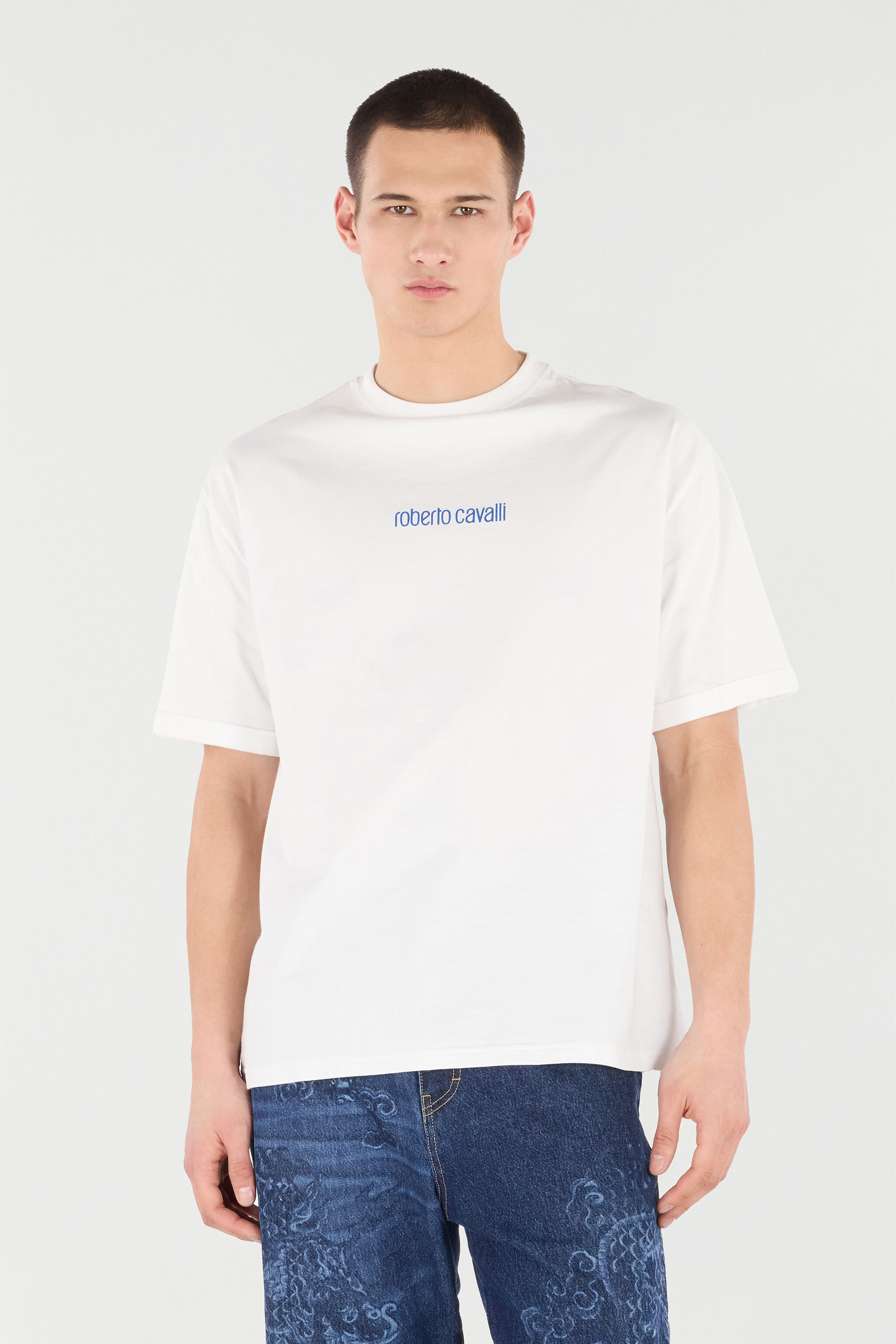 Cotton T-Shirt With Dragon And Logo - 3