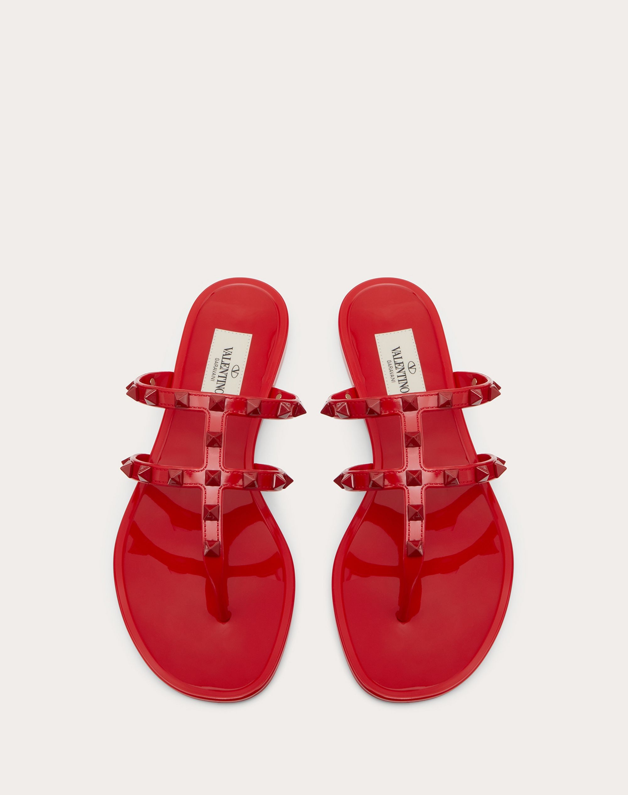 ROCKSTUD FLAT RUBBER SANDAL WITH TONAL STUDS - 4