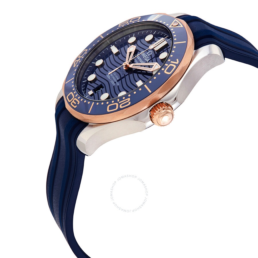 Omega Seamaster Diver Automatic Stainless Steel & 18kt Sedna Gold Blue Dial Men's 42 mm Watch 210.22 - 2