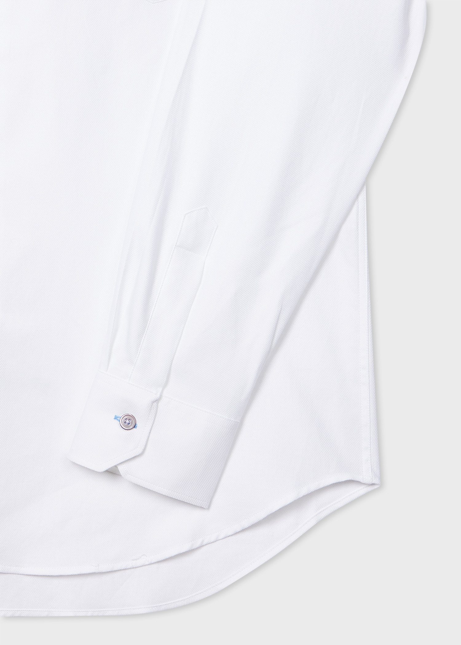 Modern-Fit White Cotton-Twill Shirt - 2