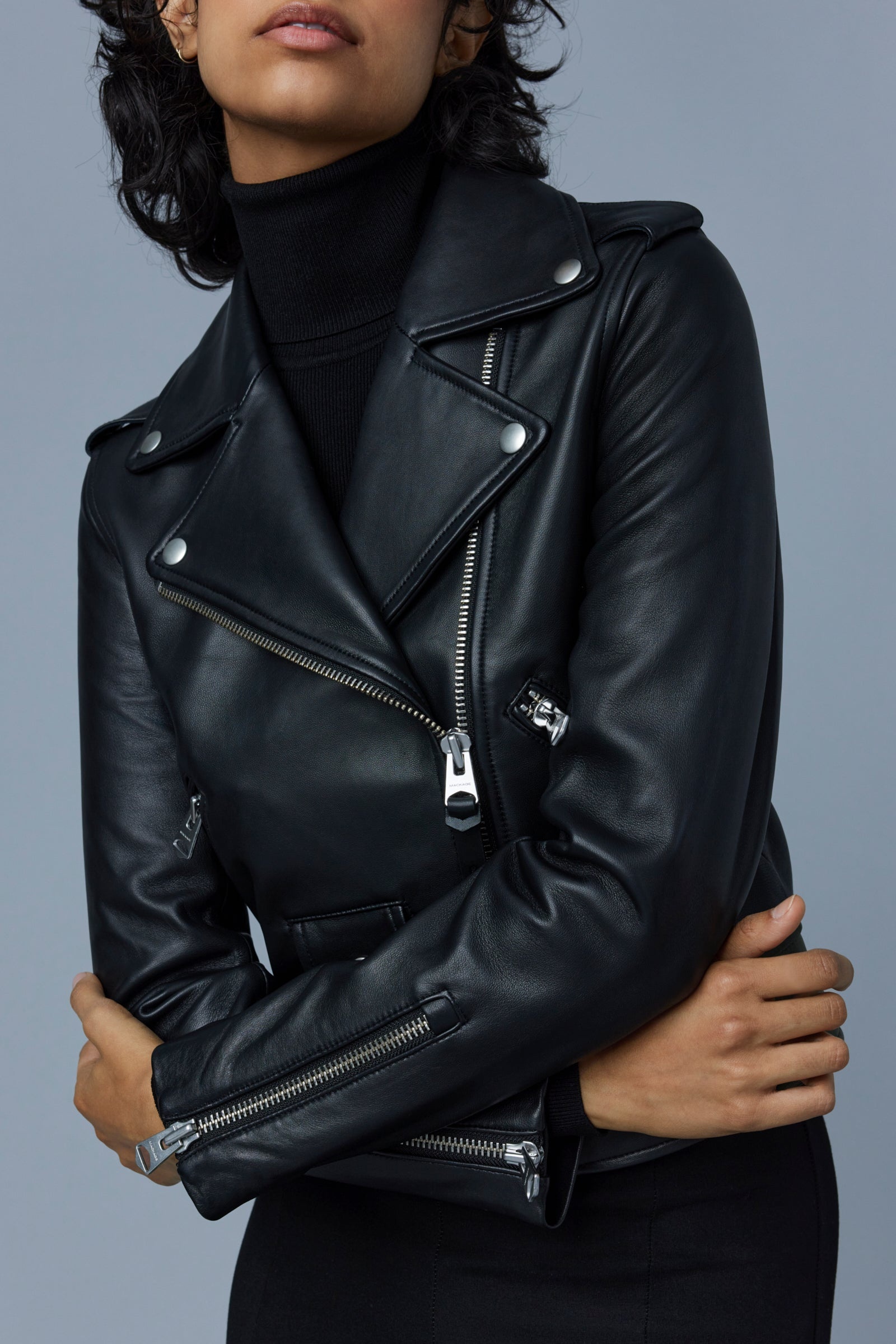 BAYA (R) Leather biker jacket - 2