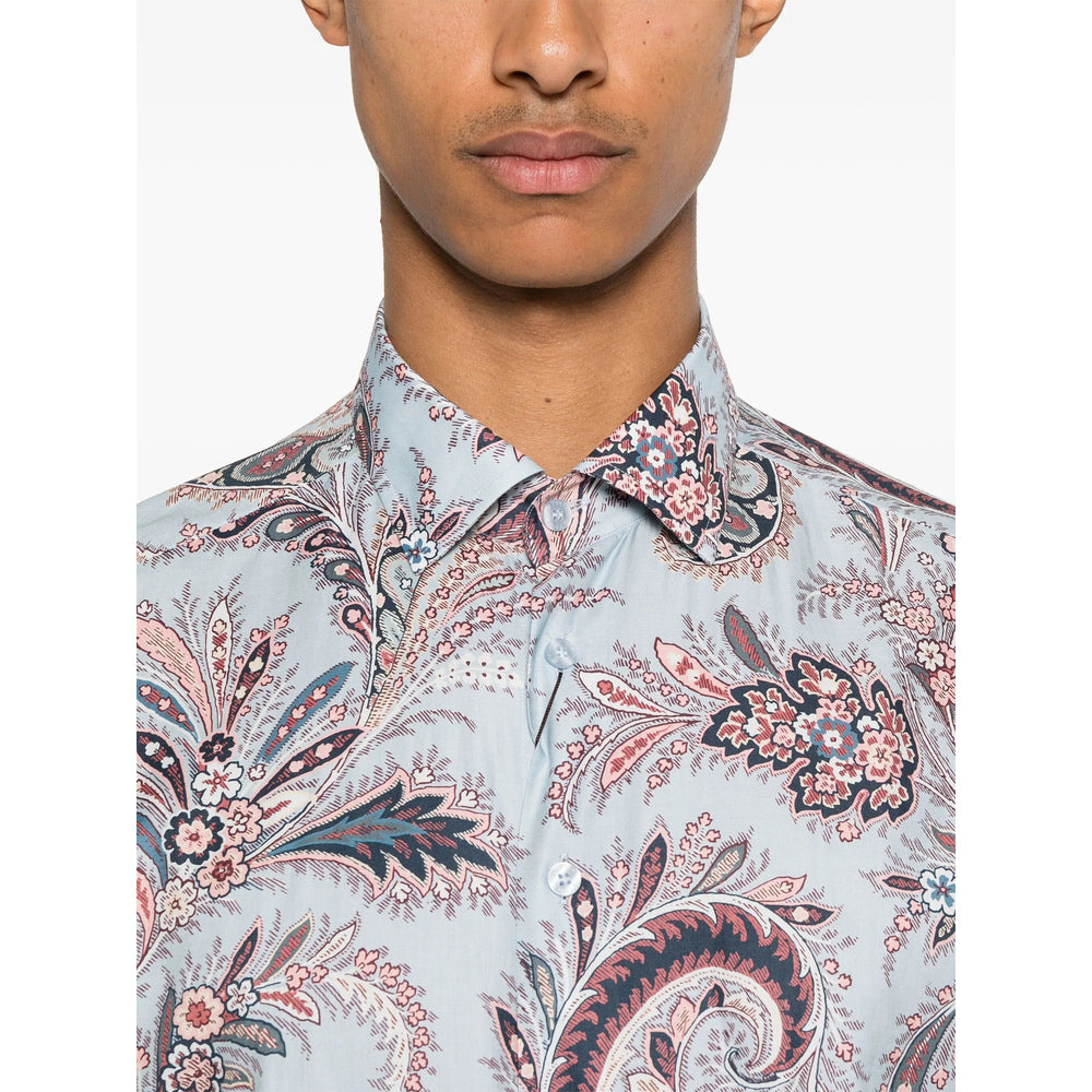 Etro Blue Shirts Men - 2