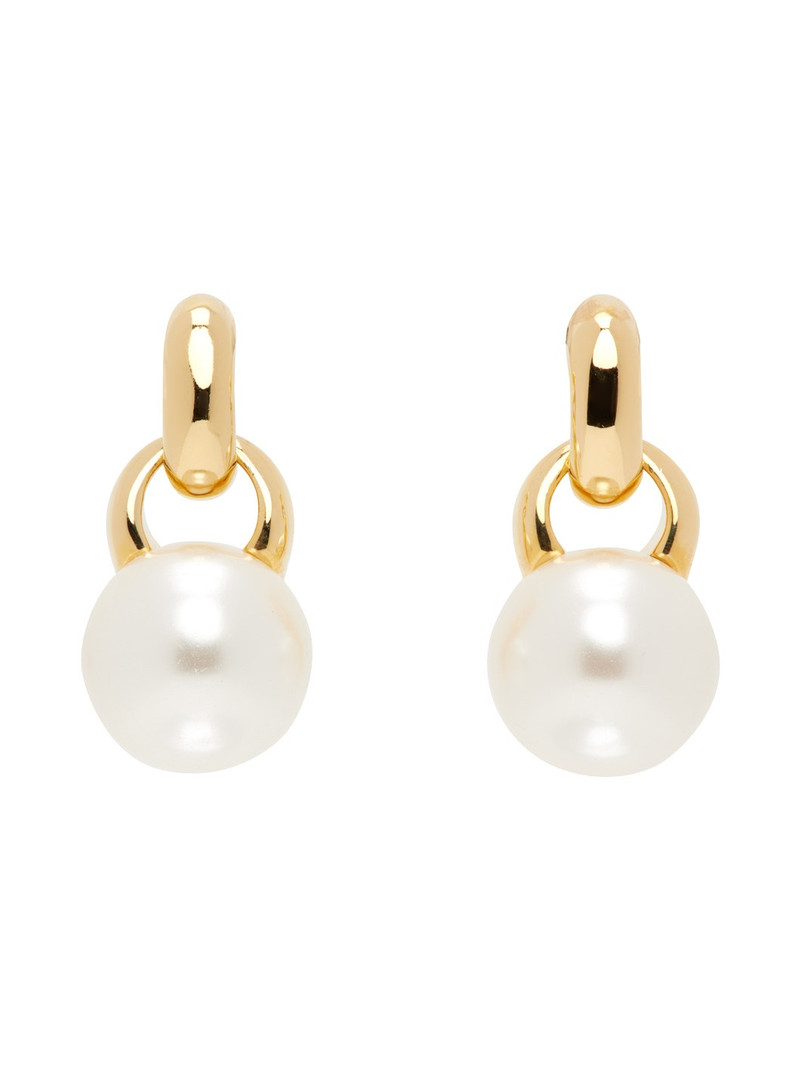 Gold Everyday Pearl Earrings 1