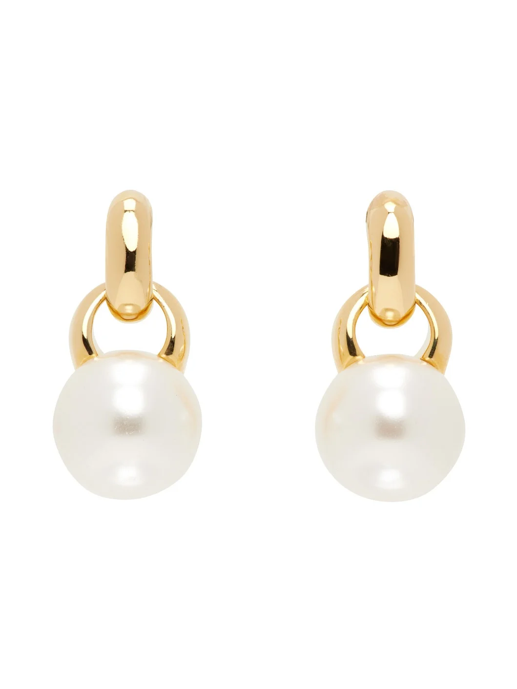 Gold Everyday Pearl Earrings - 1