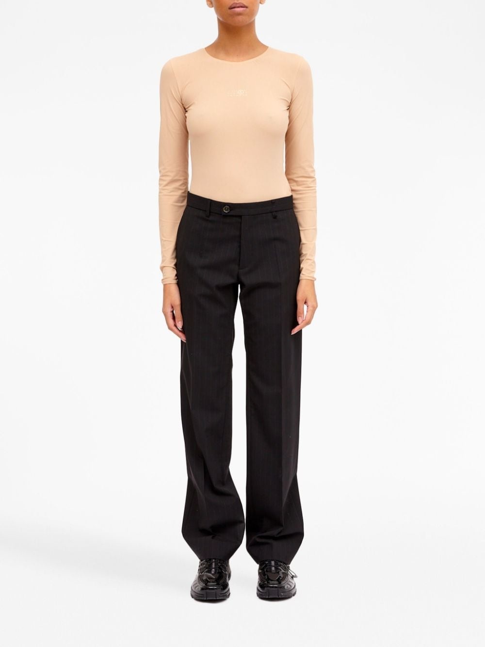 single-stitch logo tailored trousers - 2