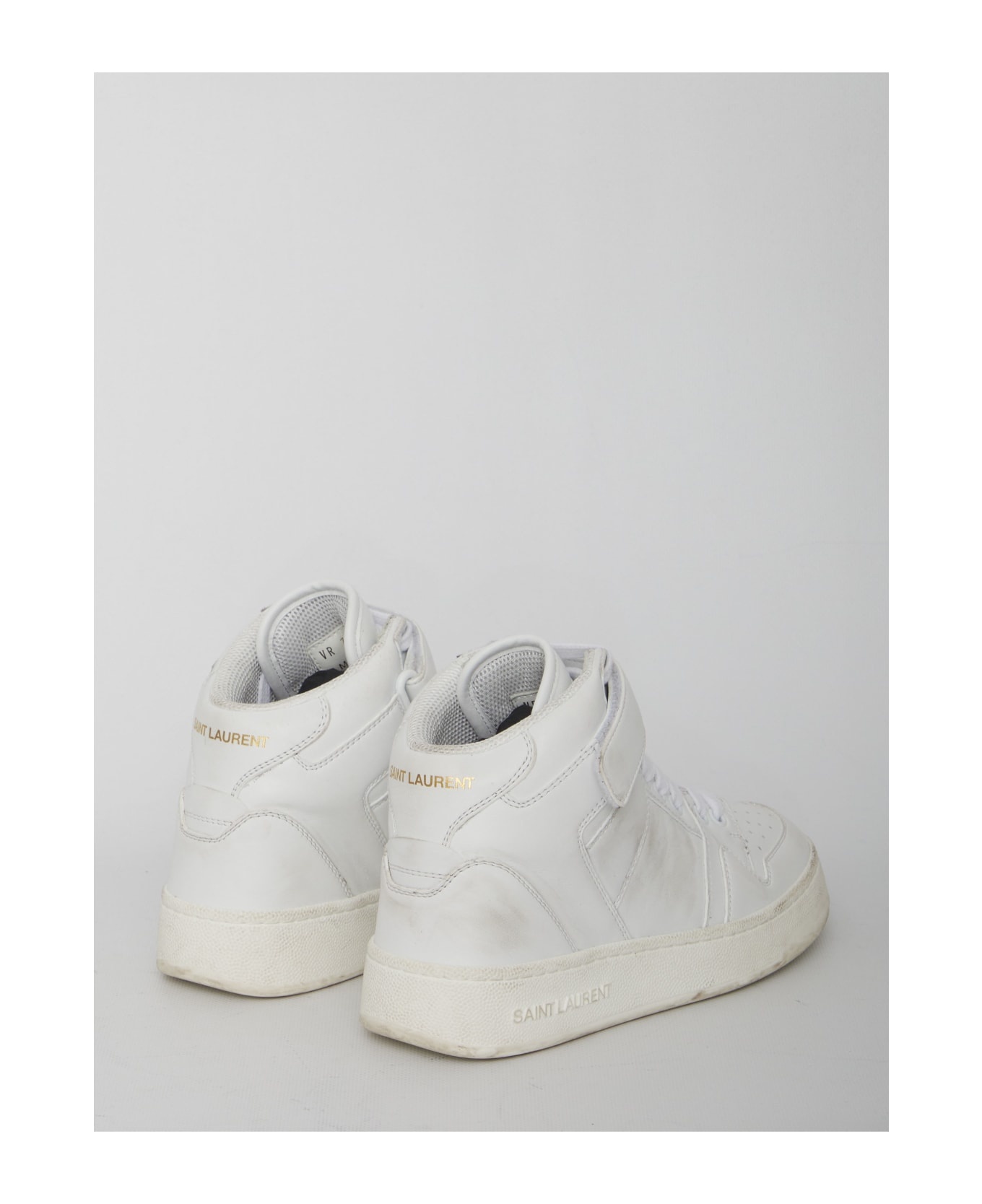 Lax Sneakers In Washed-out Effect Leather - 3