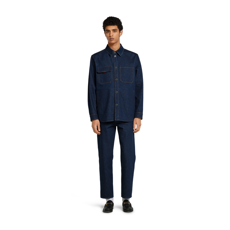 GUCCI Relaxed fit denim shirt outlook