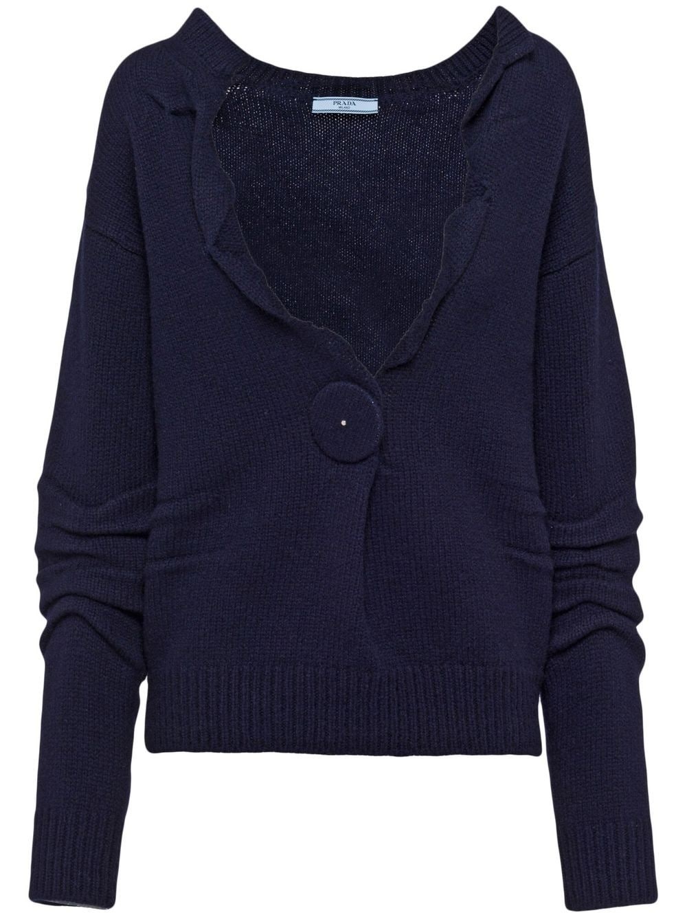 cashmere V-neck jumper - 1