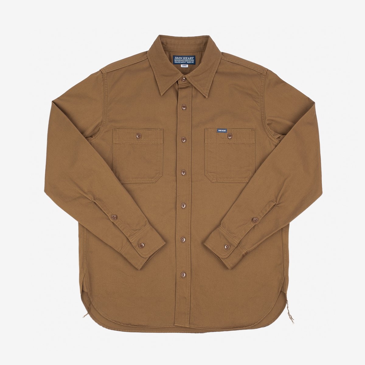 7oz Chino Work Shirt - Brown - 1