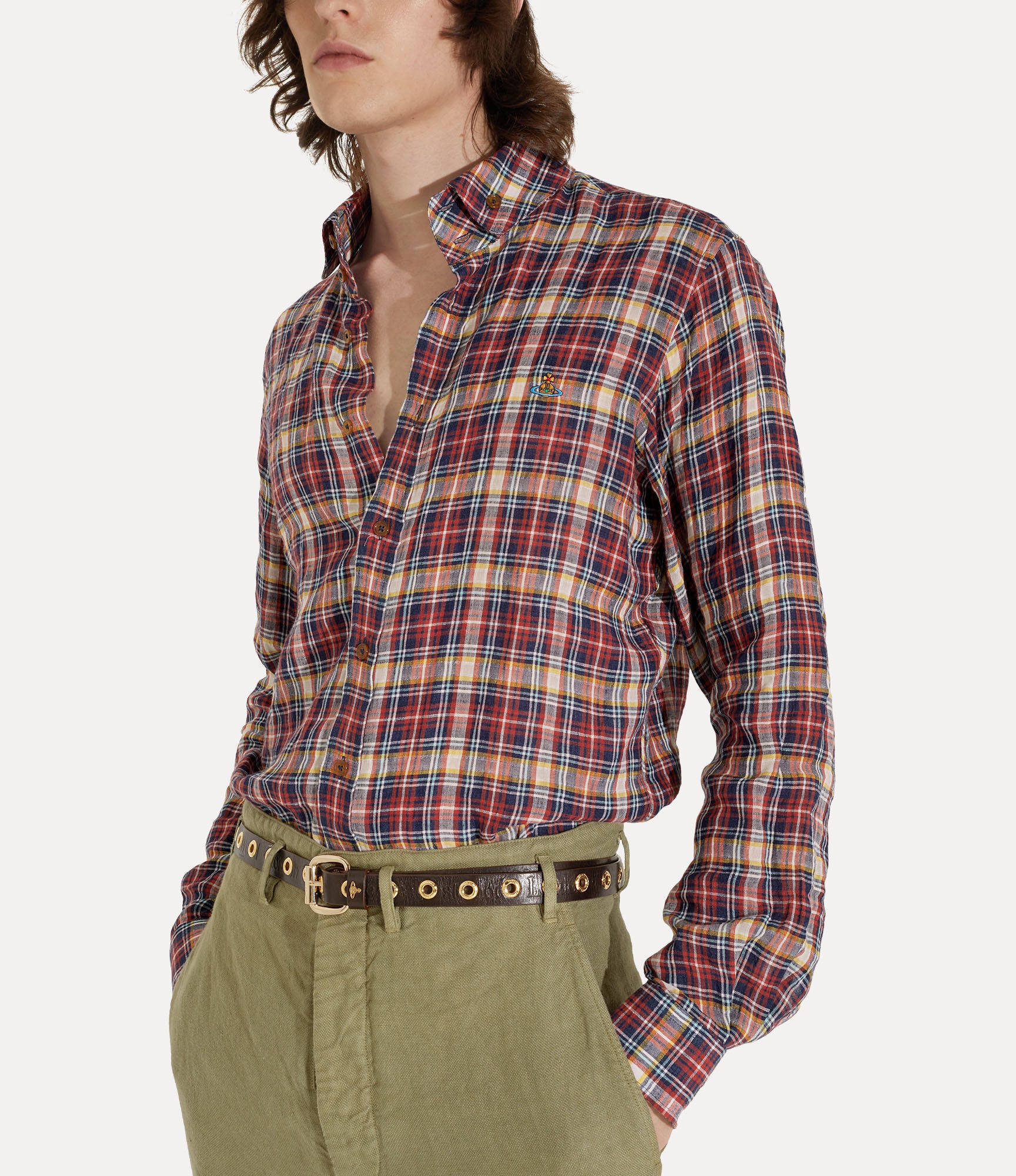 TWO BUTTON KRALL SHIRT - 5