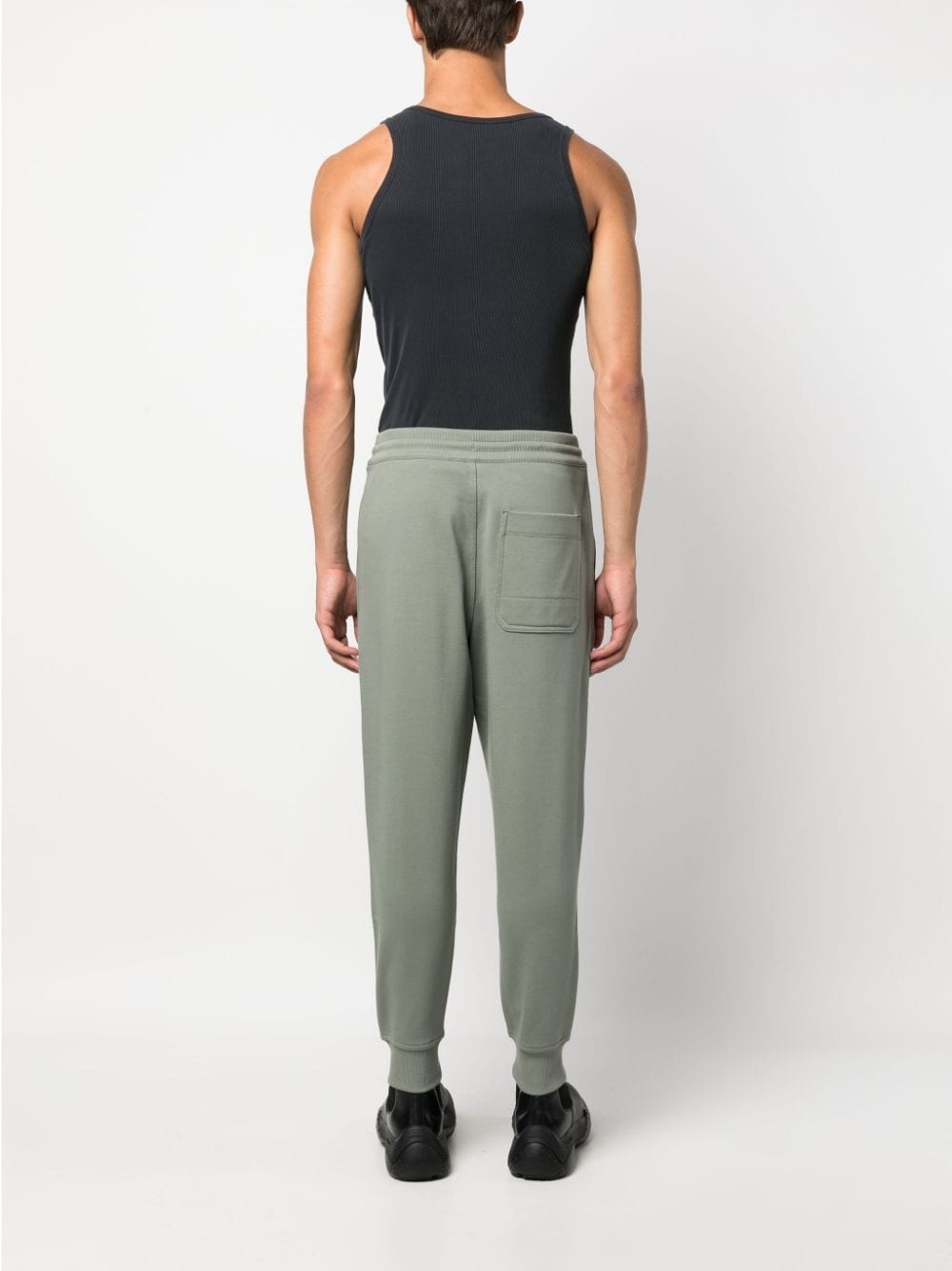 drawstring organic cotton track pants - 4