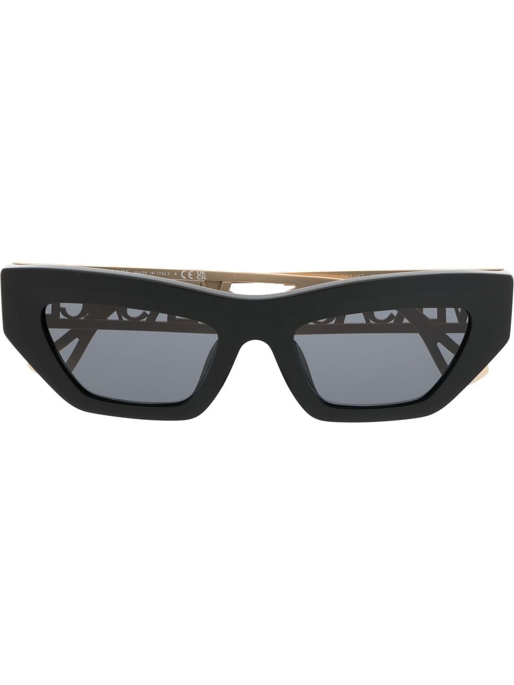 logo-plaque cat-eye sunglasses - 1