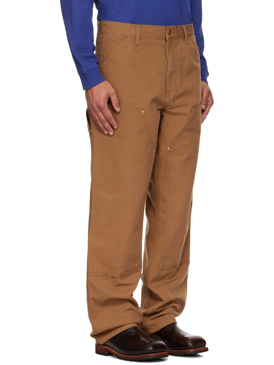 Tan Double Knee Trousers - 2
