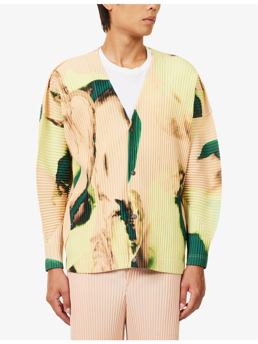 Agate Graphic-Pattern Woven Cardigan - 3