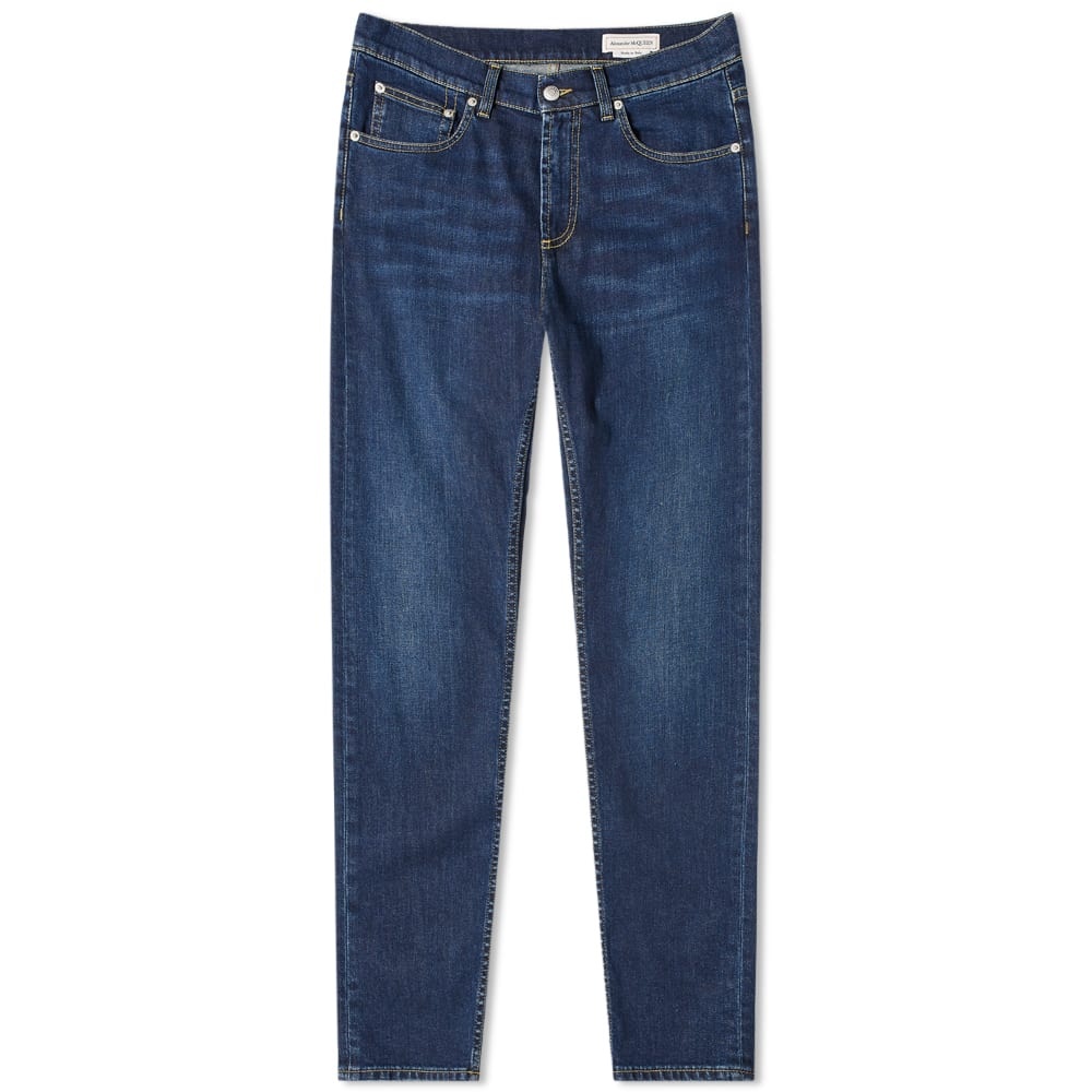 Alexander McQueen Back Logo Jeans - 1