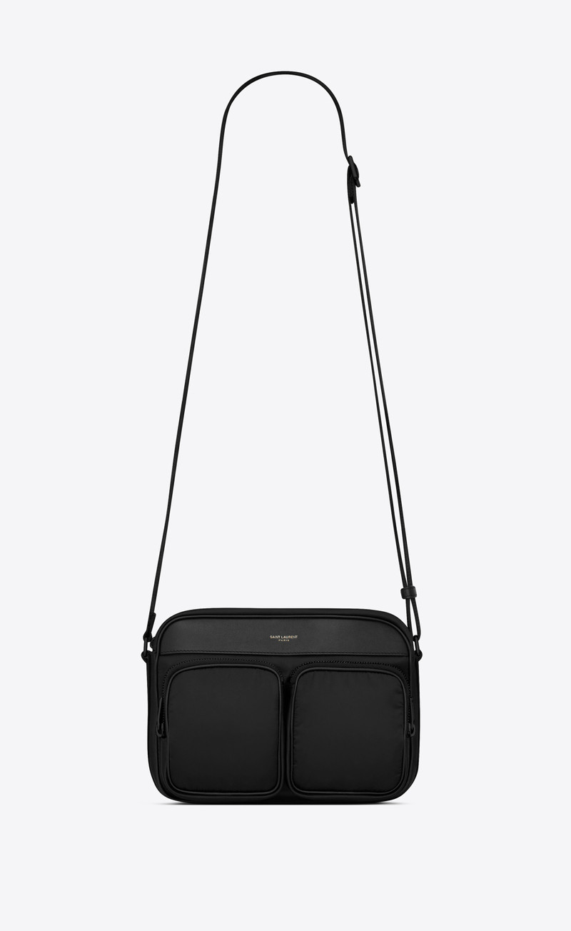 city saint laurent new camera bag in econyl® regenerated nylon - 1