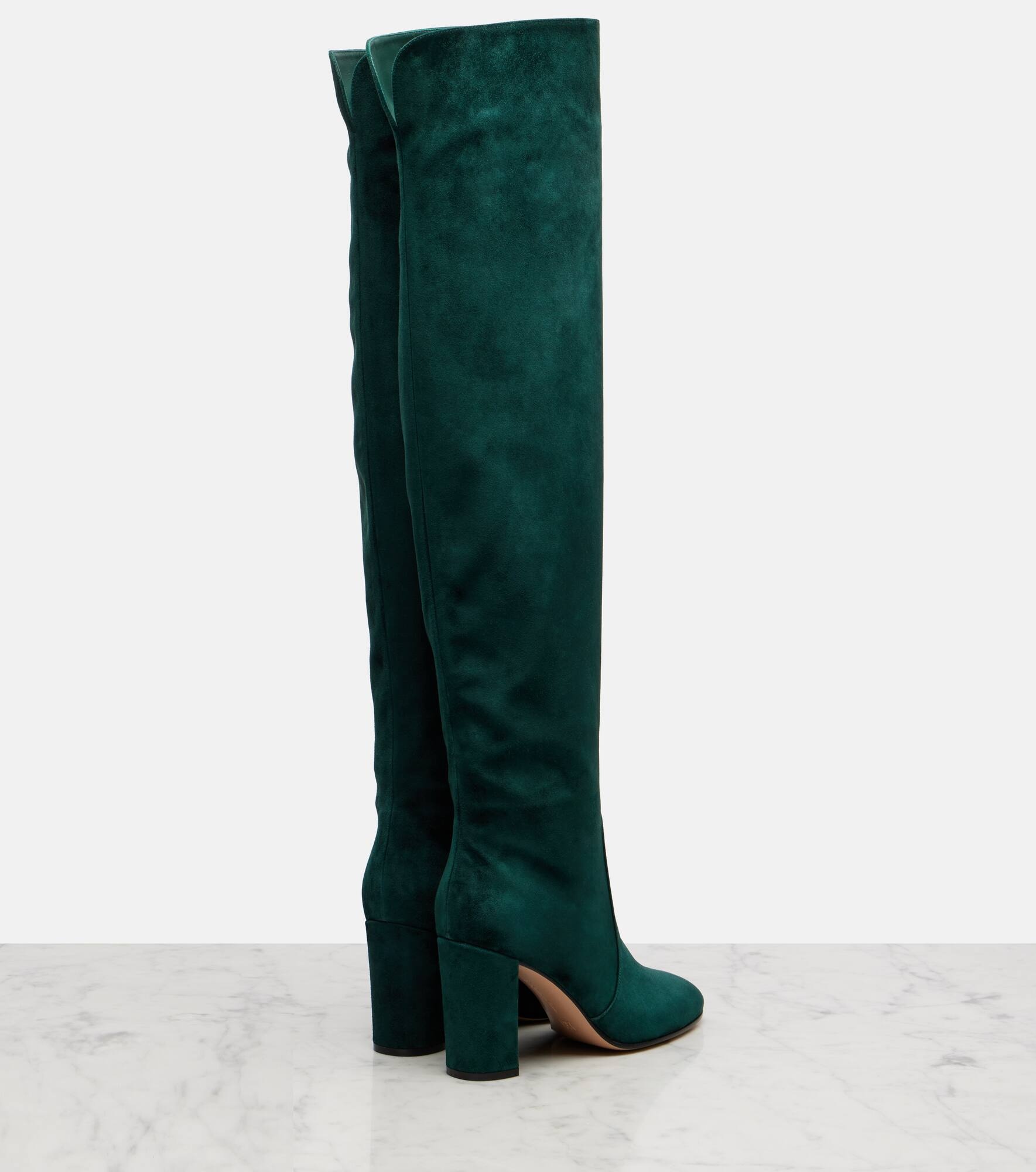 Suede over-the-knee boots - 2