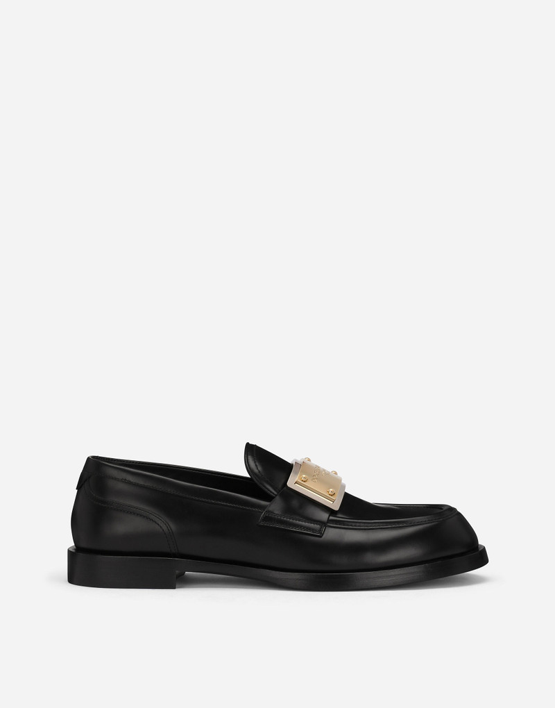 솔질된 calfskin loafers 1