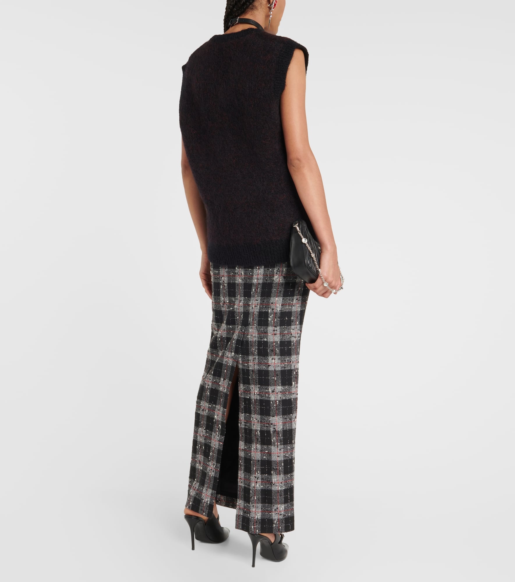 Bear wool-blend vest - 3