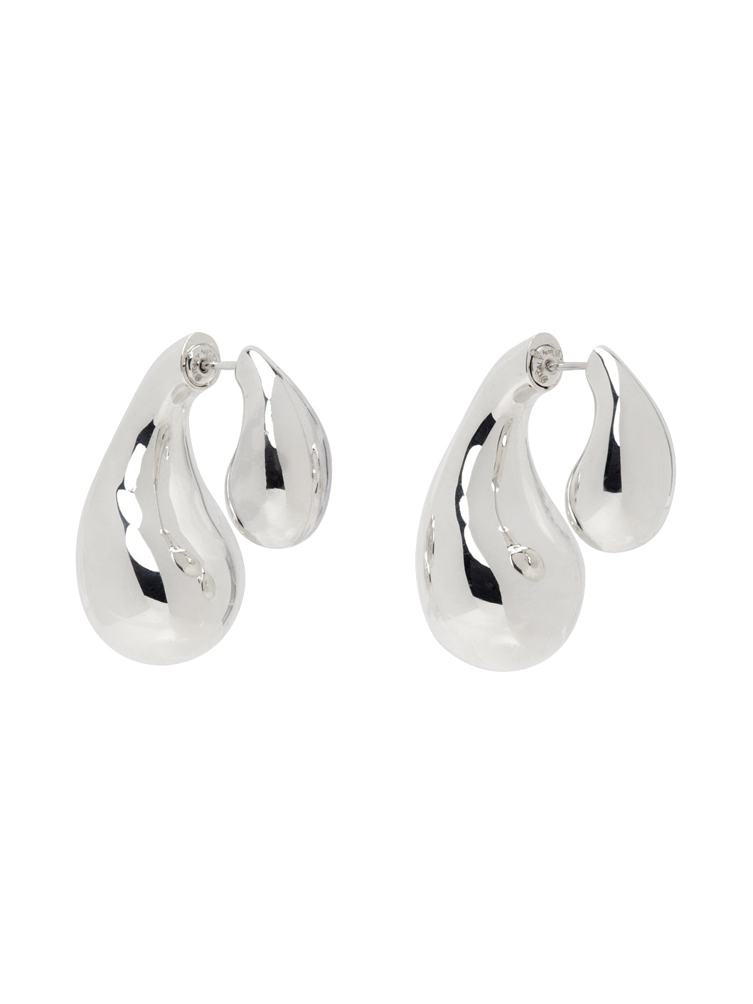 Silver Drop Earrings - 2