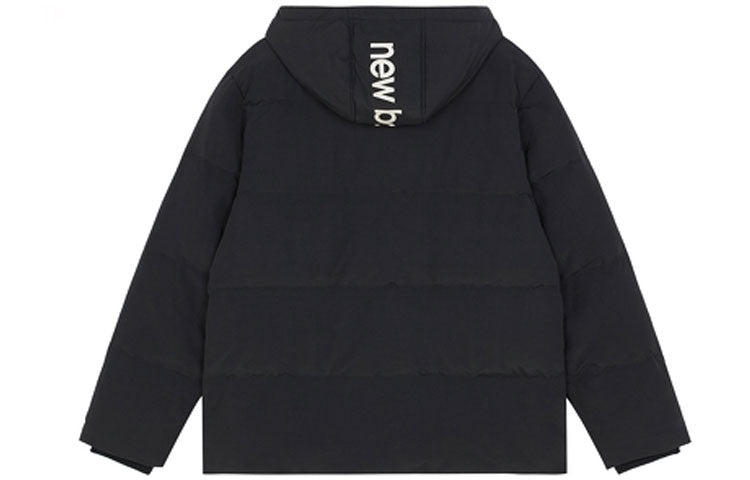 New Balance Logo Hooded Jacket 'Black' AMJ13331-BK - 2