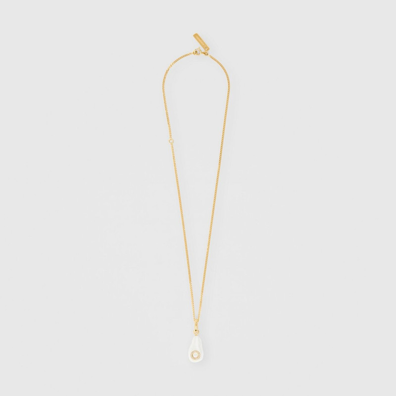 ‘O’ Crystal and Resin Pearl Letter Charm – Online Exclusive 3