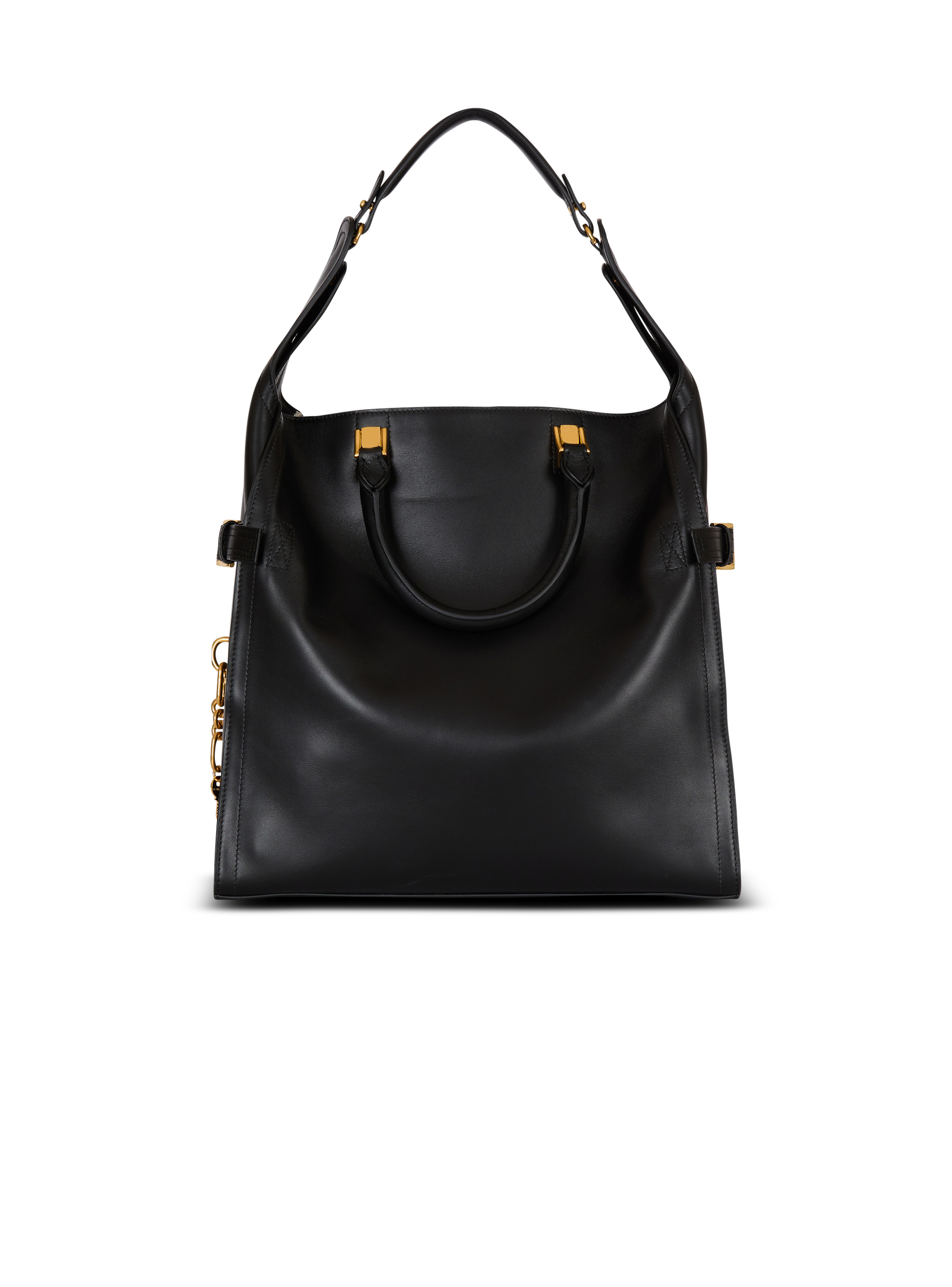 Pulse Large waxed calfskin leather tote bag - 4