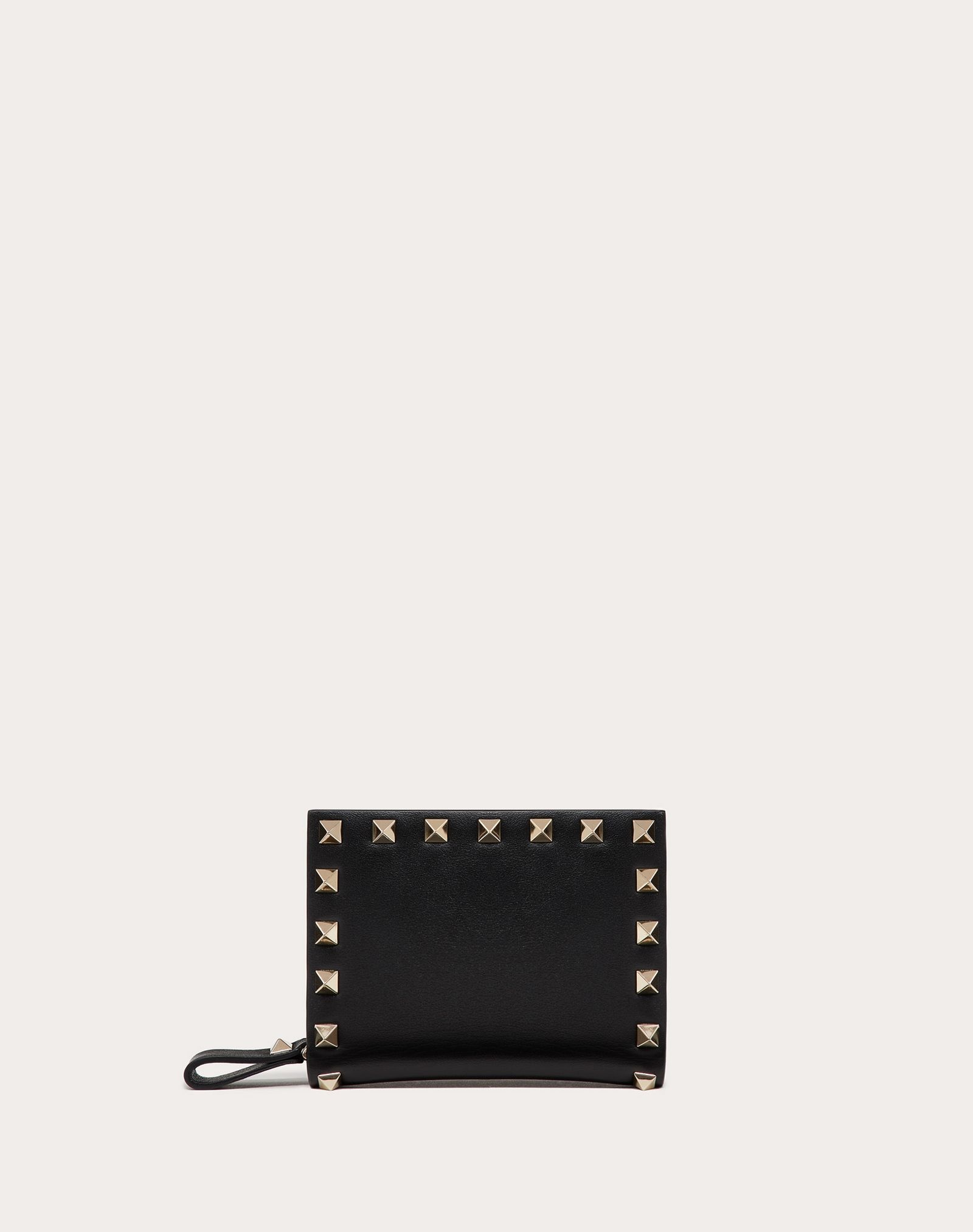 Small Rockstud Calfskin Wallet - 1