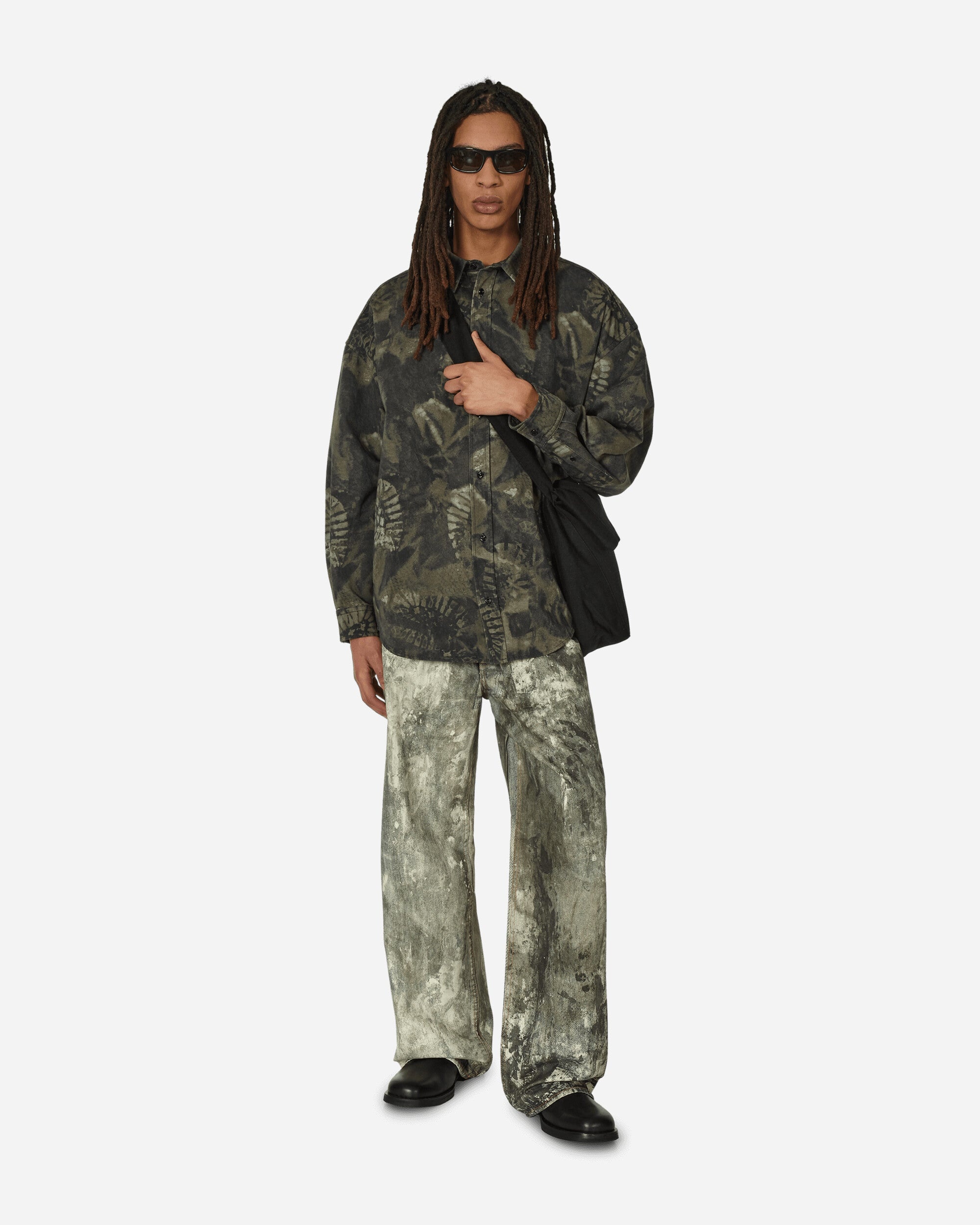 Relaxed Fit Overshirt Washed Black - 4