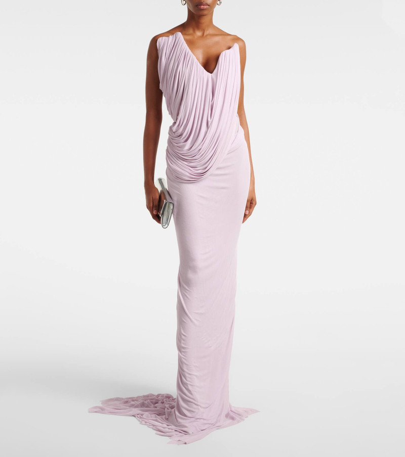 MATICEVSKI Systema draped jersey gown outlook
