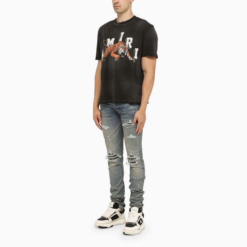 AMIRI Amiri Vintage Tiger Black T-Shirt Men | luosophy