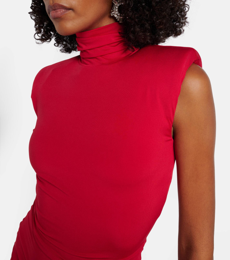 Asymmetric embellished midi dress 4
