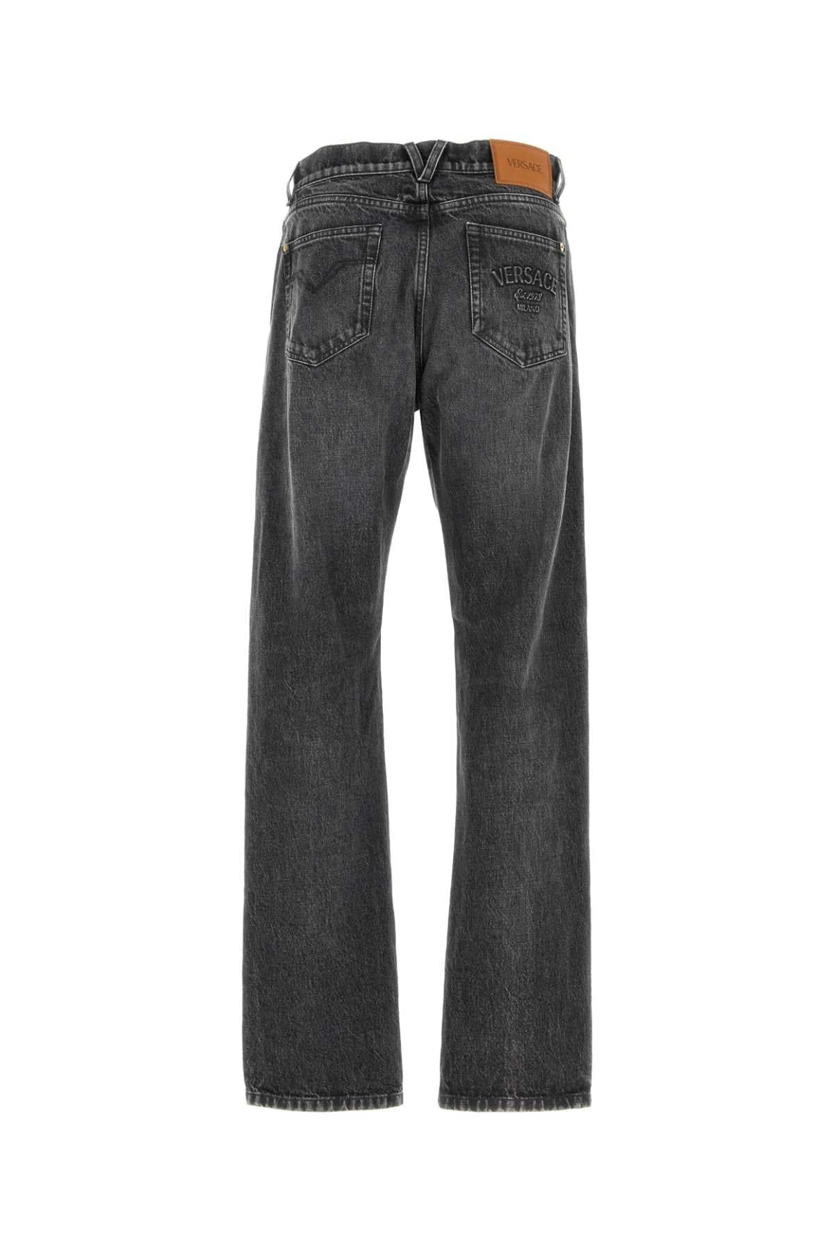 Versace Men Slate Denim Jeans - 2
