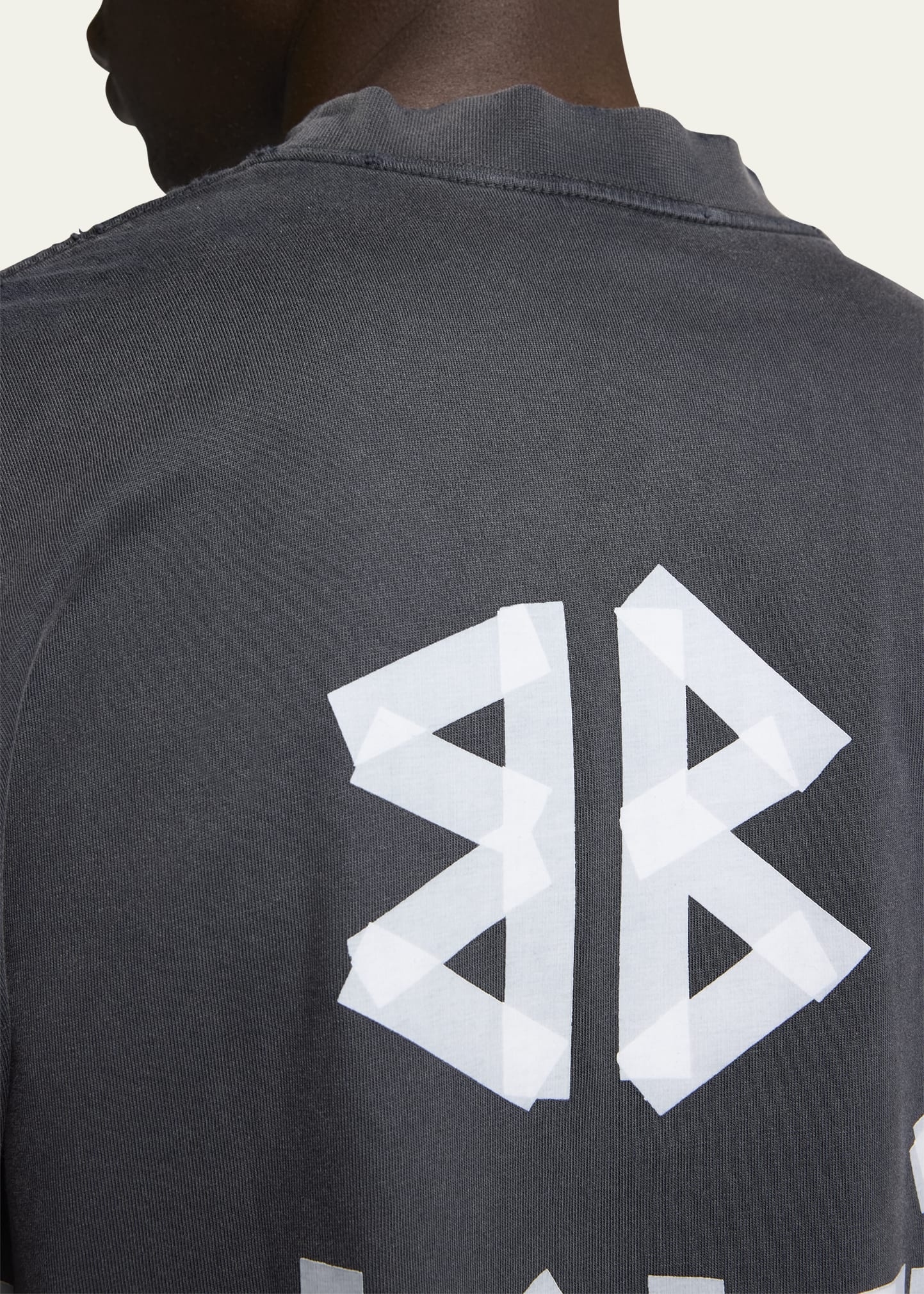 Men's Faded Tape Logo T-Shirt - 5
