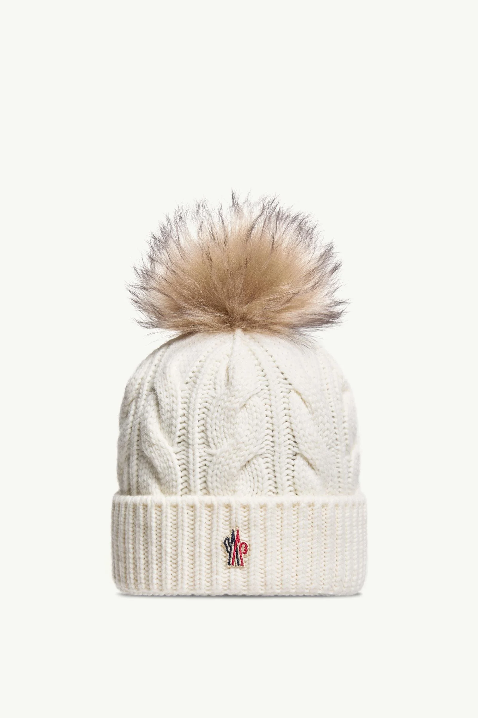 Wool & Cashmere Beanie with Pom Pom - 1