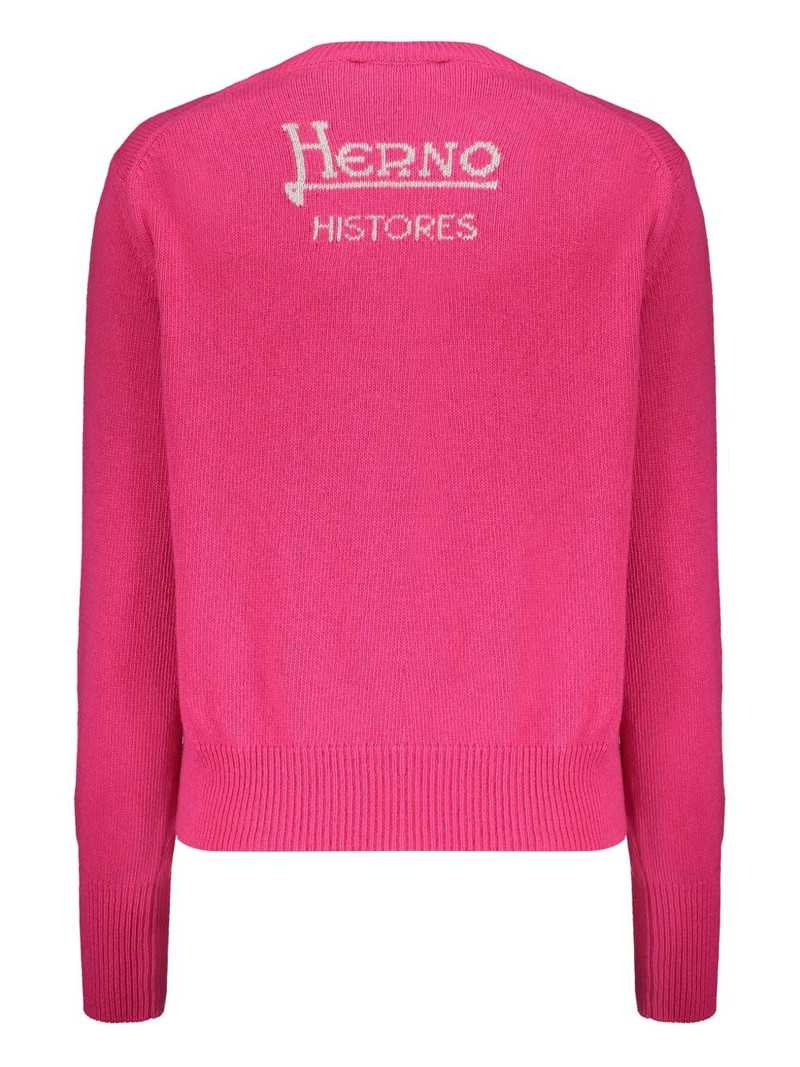 Herno crew-neck wool jumper outlook