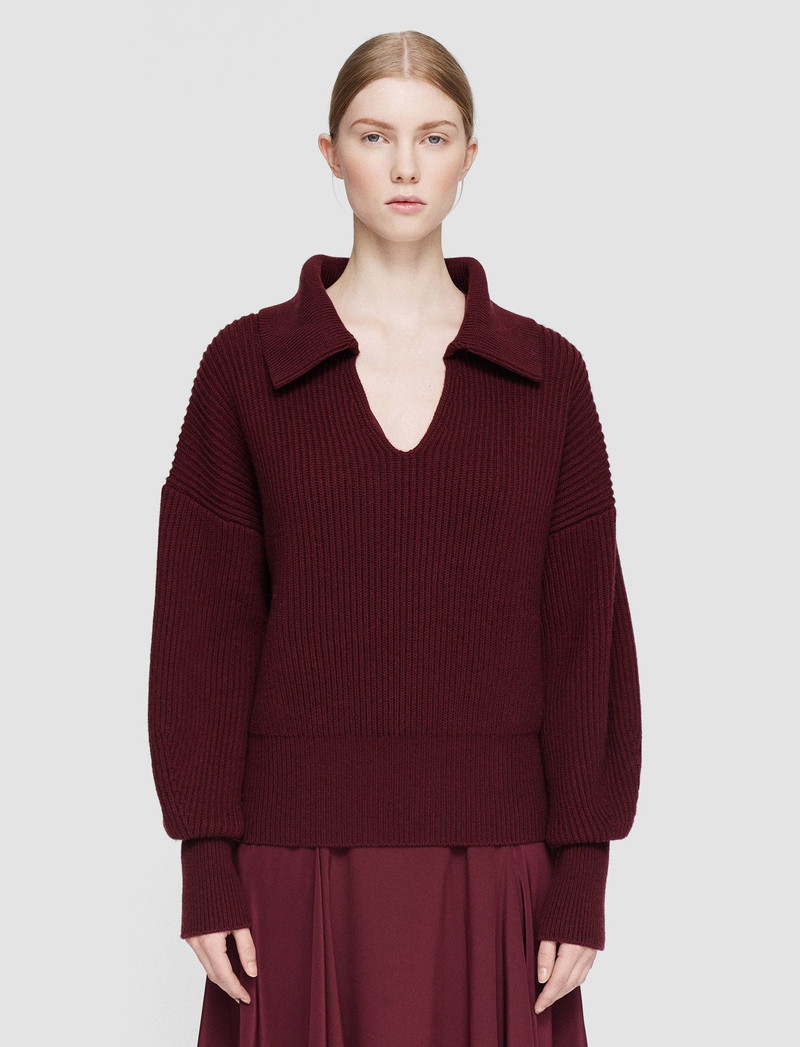 Light Cardigan Stitch Open Neck Jumper 3