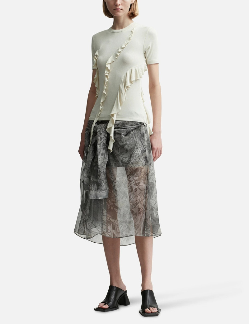 Acne Studios RUFFLE DRAPED TOP outlook