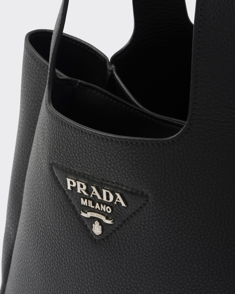Medium leather tote 6